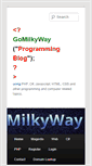 Mobile Screenshot of gomilkyway.com