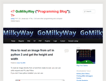 Tablet Screenshot of gomilkyway.com
